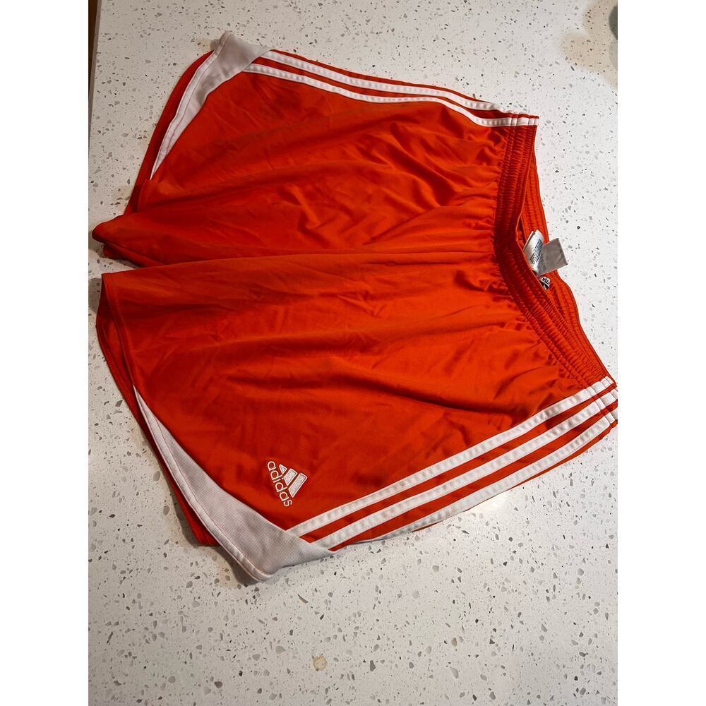 Adidas Boys Large Orange Climacool Basketball Shorts